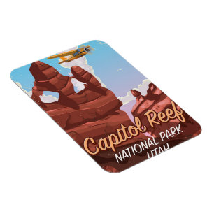 Hauptstadts-Riff-Nationalpark-Reiseplakat Magnet