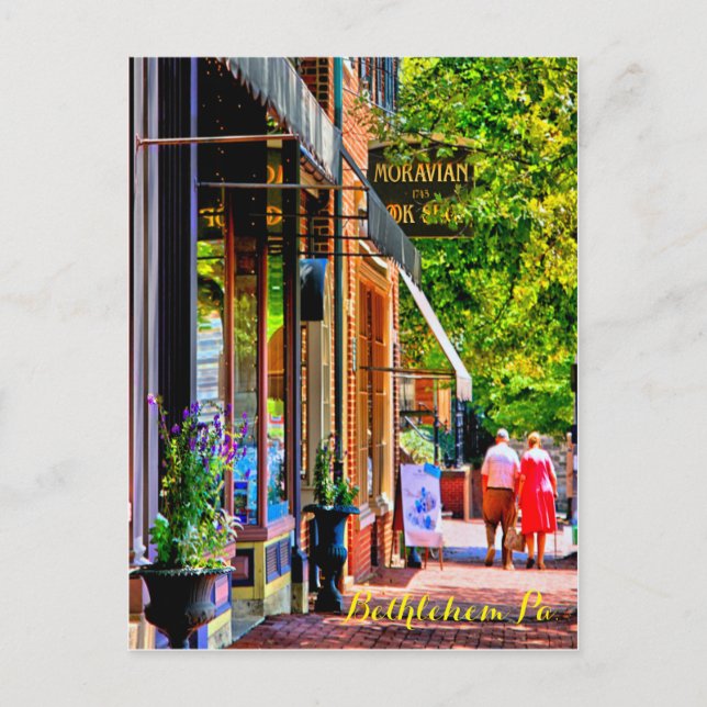 Hauptstraße Bethlehem PA. 21 Postkarte (Vorderseite)