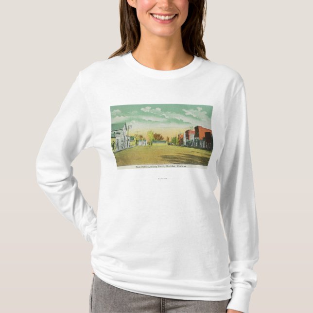Hauptstraße, die NorthSheridan, M.Ü. schaut T-Shirt (Vorderseite)
