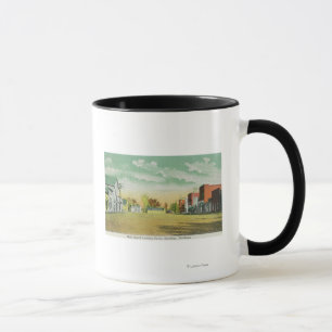 Hauptstraße, die NorthSheridan, M.Ü. schaut Tasse