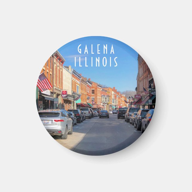 Hauptstraße Galena Illinois Magnet (Vorne)