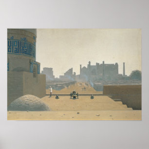 Hauptstraße in Samarkand, früher Morgen, 1869-70 Poster