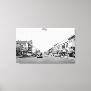Hauptstraße in Walla Walla, WA Fotografie Leinwanddruck