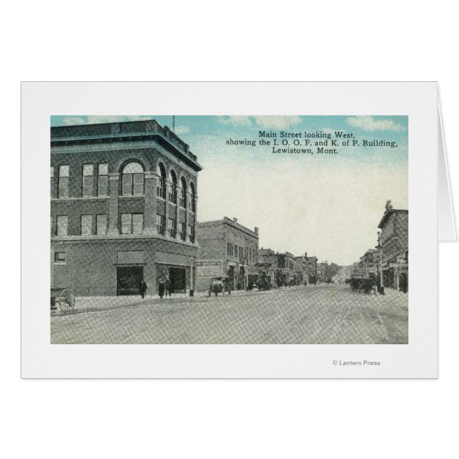 Hauptstraße mit Blick auf WestLewiston, MT (Vorderseite (Horizontal))