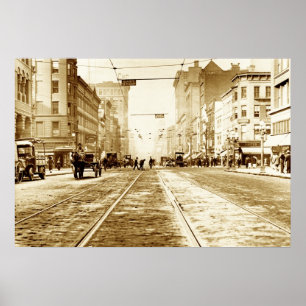 Hauptstraße von Clinton Ave Poster