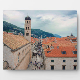 Hauptstraße von Dubrovnik, Kroatien Fotoplatte