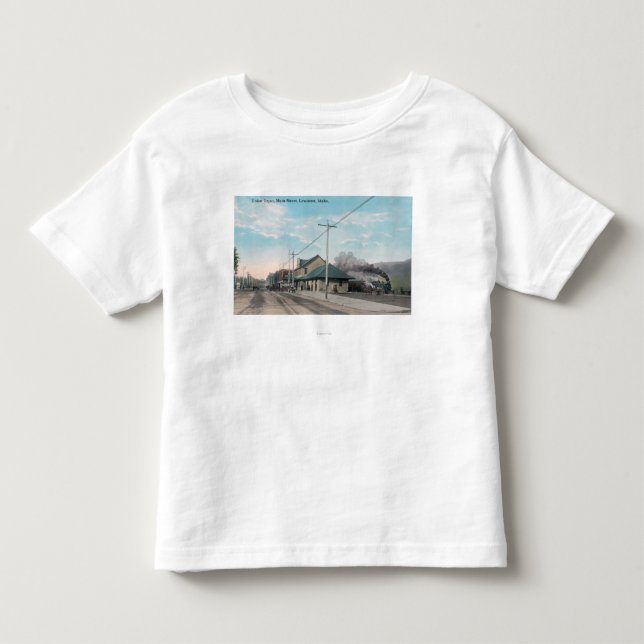 Hauptstraßen-Ansicht der Gewerkschaft Kleinkind T-shirt (Vorderseite)