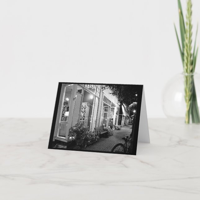 Hauptstraßen-Fotoillustration Karte (Vorderseite)