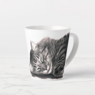 Haupttaukatze, zeichnend milchtasse