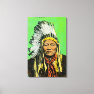 HauptWashakie Porträt Leinwanddruck