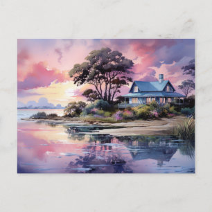 Haus am Meer Küstenkunst Postkarte