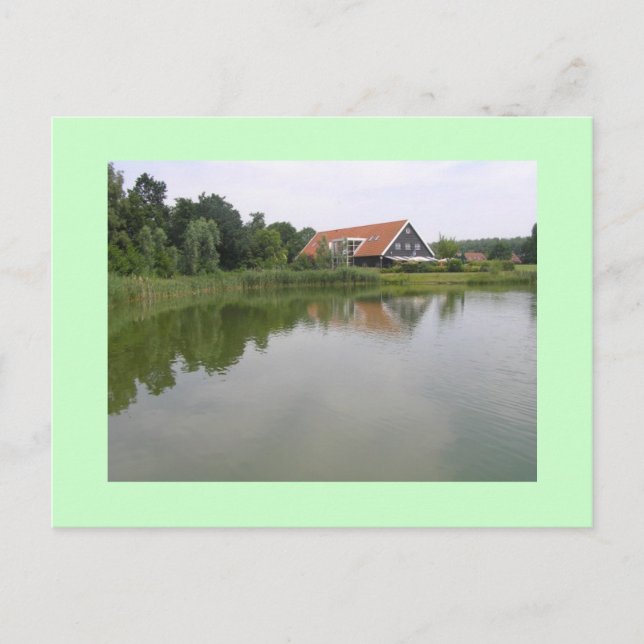 Haus am See Postkarte (Vorderseite)