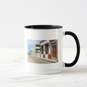 Haus am Straßenrand Tasse