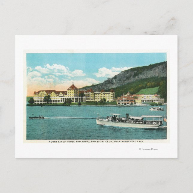 Haus, Anhang und Yachtclub Mt Kineo Postkarte (Vorderseite)