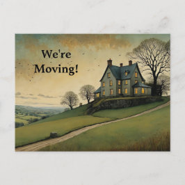 HAUS AUF EINEM HÜGEL AN ADRESSE POSTCARD POSTKARTE