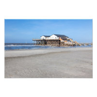 Haus auf Pfählen am Strand von St. Peter Ording