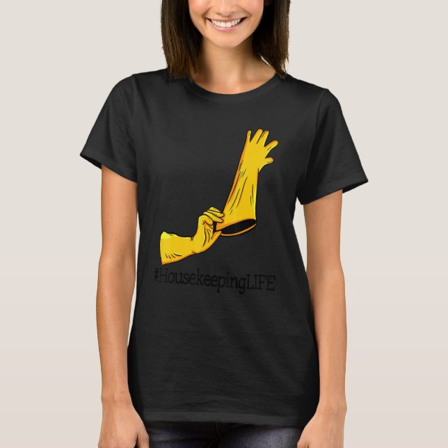 Haus Behaltend Leben Einzigartiges Frauenreinigung T-Shirt (Vorderseite)