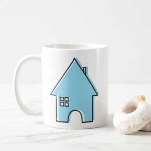 Haus (blau) kaffeetasse