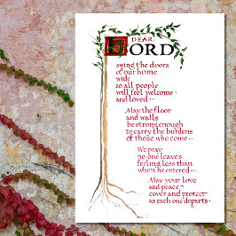 HAUS BLESSEN WILLKOMMEN STARKE LIEBE FRIEDEN LEINWANDDRUCK