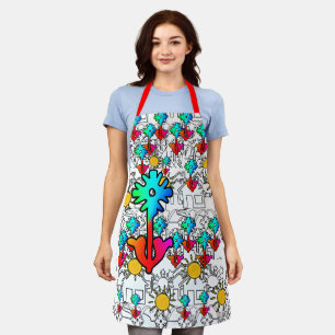 Haus Blumen Sonnenschein Schürze