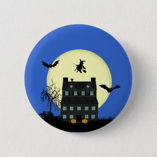 Haus-Buttone/Abzeichen Halloweens Spuk Button