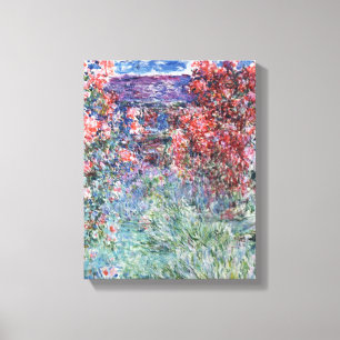 Haus Claudes Monet   bei Giverny unter den Rosen Leinwanddruck