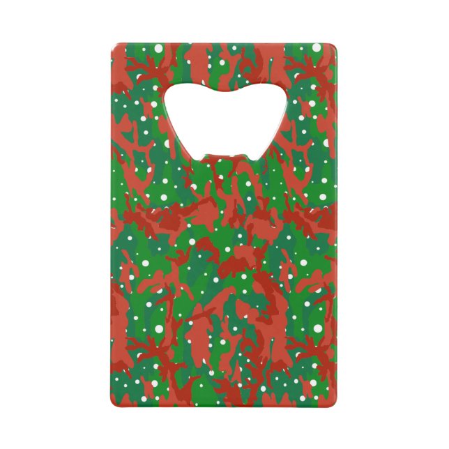 Haus der Camouflage Weihnachten Geldbeutel Flaschenöffner (Vorderseite)