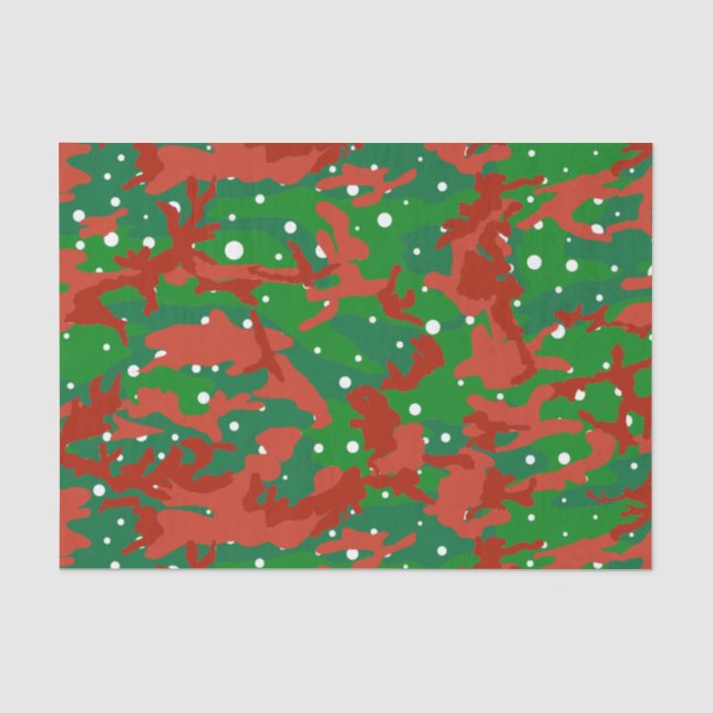 Haus der Camouflage Weihnachten Seidenpapier (Vorderseite)
