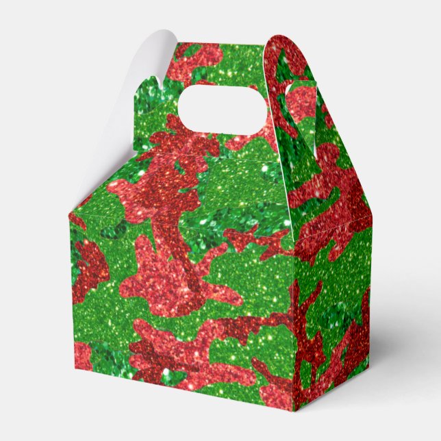 Haus der Camouflage Xmas Glitzer Camouflage Geschenkschachtel (Vorderseite)