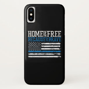Haus der Freien wegen der Tapferen USA-Flagge Case-Mate iPhone Hülle