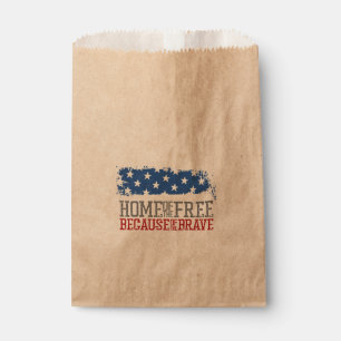 Haus der Freien wegen der Tapferen USA-Flagge Geschenktütchen