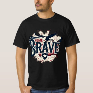 Haus der Tapferen - Patriotischer Weißkopfseeadler T-Shirt