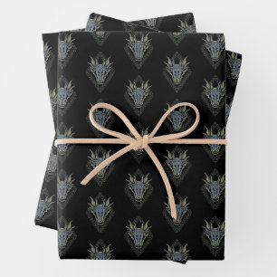 HAUS DES DRAGONS Balerion Skull Diamond Geschenkpapier Set