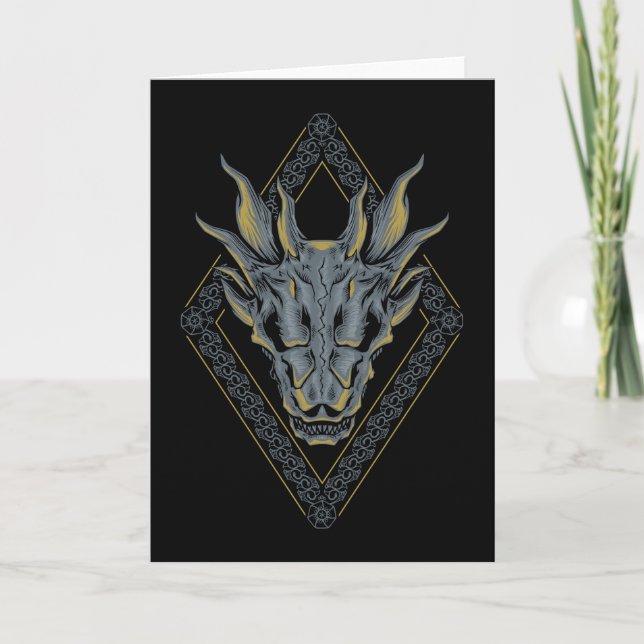 HAUS DES DRAGONS | Balerion Skull Diamond Karte (Vorderseite)