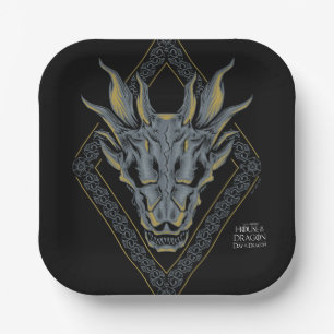 HAUS DES DRAGONS   Balerion Skull Diamond Pappteller