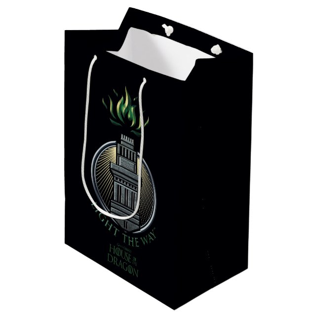 HAUS DES DRAGONS | House Hightower Sigil Mittlere Geschenktüte (Vorderseite Schrägansicht)