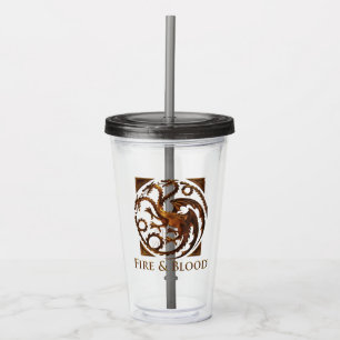 HAUS DES DRAGONS House Targaryen Sigil Acryltrinkbecher