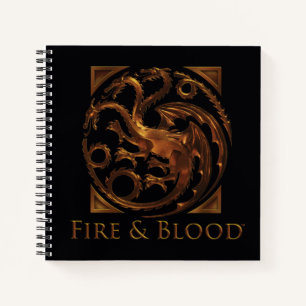 HAUS DES DRAGONS House Targaryen Sigil Notizbuch