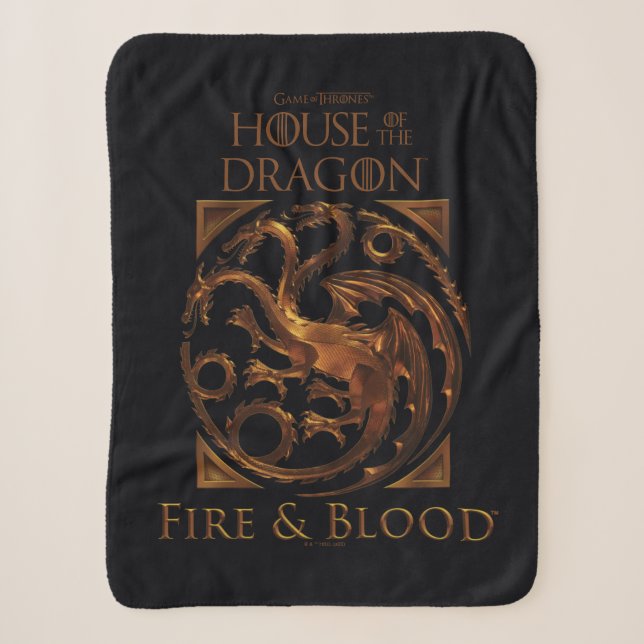 HAUS DES DRAGONS | House Targaryen Sigil Sherpadecke (Vorderseite)
