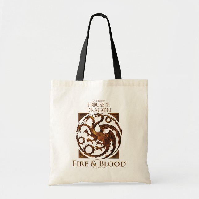 HAUS DES DRAGONS | House Targaryen Sigil Tragetasche (Vorne)