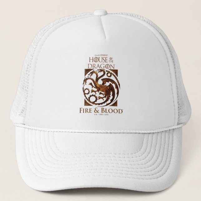 HAUS DES DRAGONS | House Targaryen Sigil Truckerkappe (Vorderseite)