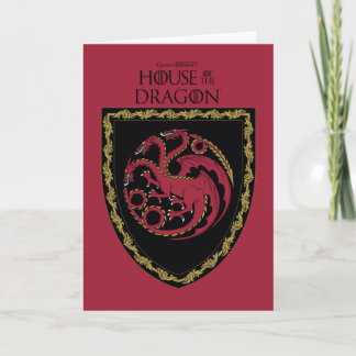 HAUS DES DRAGONS | House Targaryen Wappen Karte