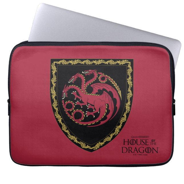 HAUS DES DRAGONS | House Targaryen Wappen Laptopschutzhülle (Vorderseite)