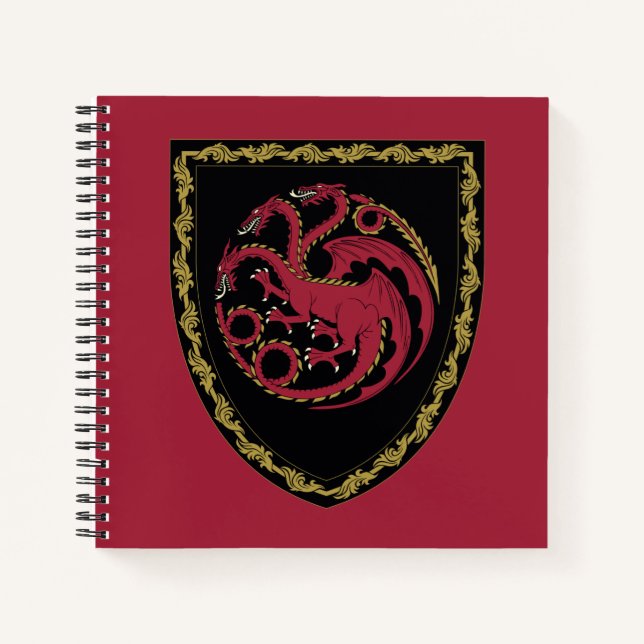 HAUS DES DRAGONS | House Targaryen Wappen Notizbuch (Vorderseite)