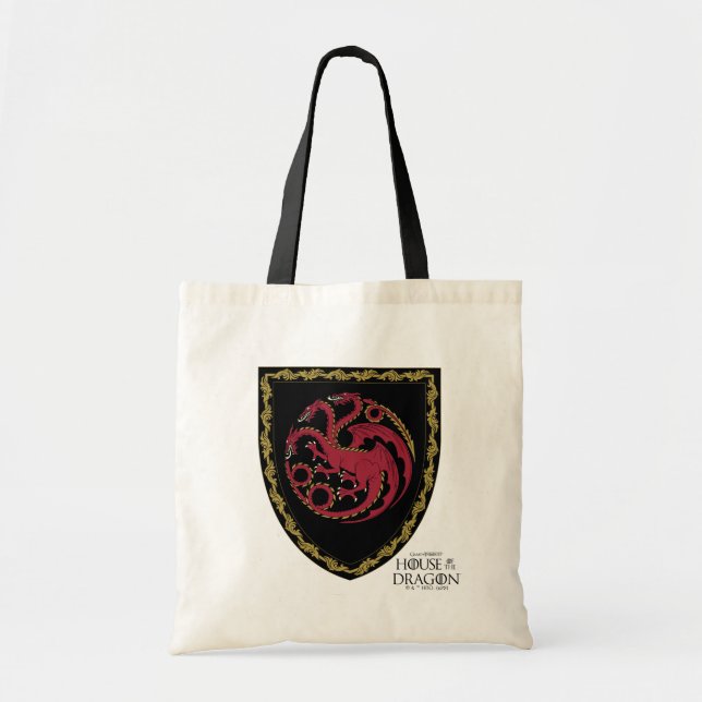 HAUS DES DRAGONS | House Targaryen Wappen Tragetasche (Vorne)