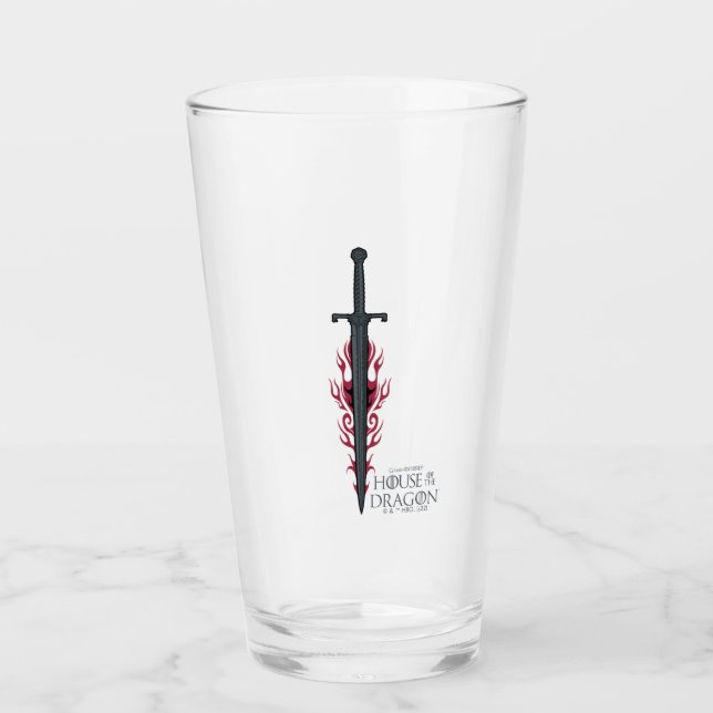 HAUS DES DRAGONS | King Viserys Flaming Sword Glas (Vorderseite)