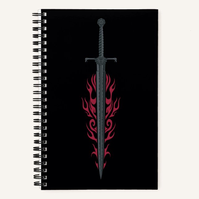 HAUS DES DRAGONS | King Viserys Flaming Sword Notizbuch (Vorderseite)