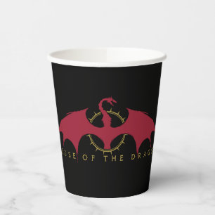 HAUS DES DRAGONS   Roter Drache Pappbecher