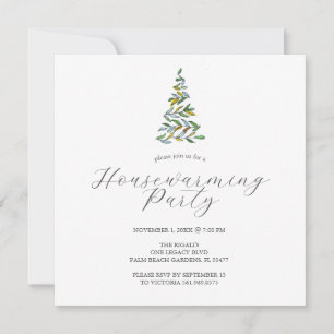Haus-Einweihungs-Party-Einladungen Minimal Weihnac Einladung