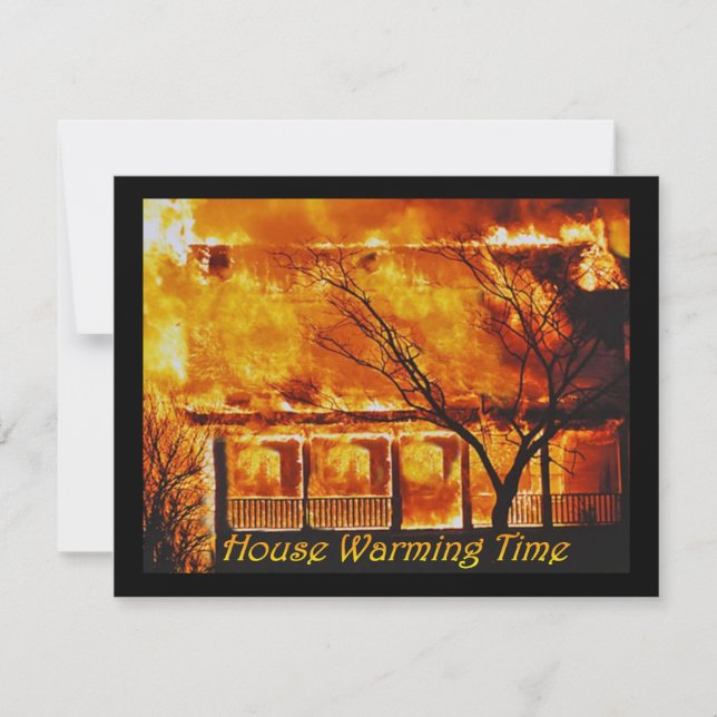 Haus-Erwärmungs-Zeit Einladung (Vorderseite)
